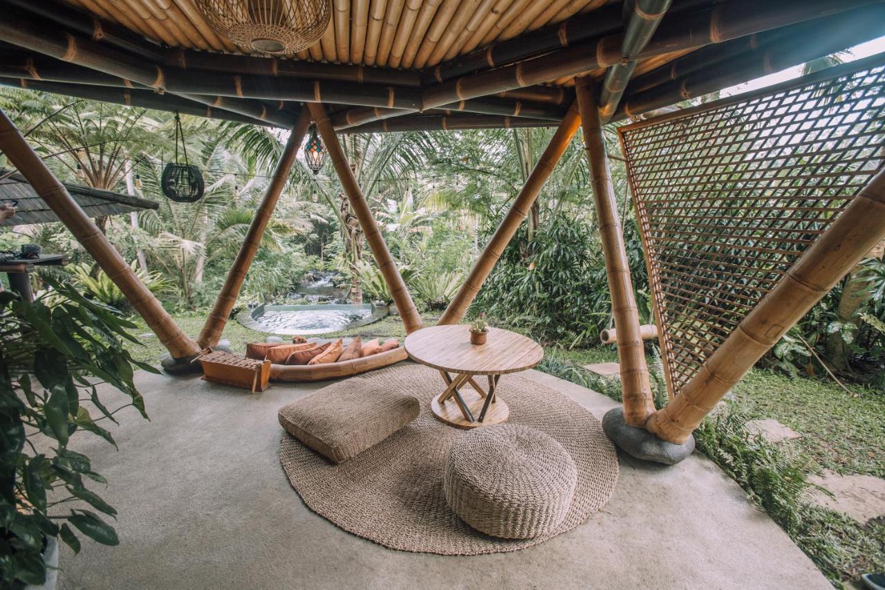 Hideout Eco Bamboo House Bali Villa Selat Eksteriør bilde