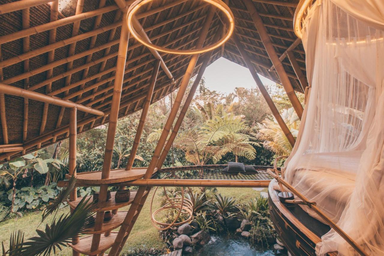 Hideout Eco Bamboo House Bali Villa Selat Eksteriør bilde